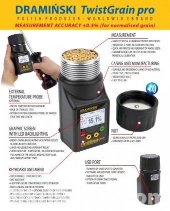 DRAMINSKI Grain Moisture Meter TwistGrain pro in Bangladesh